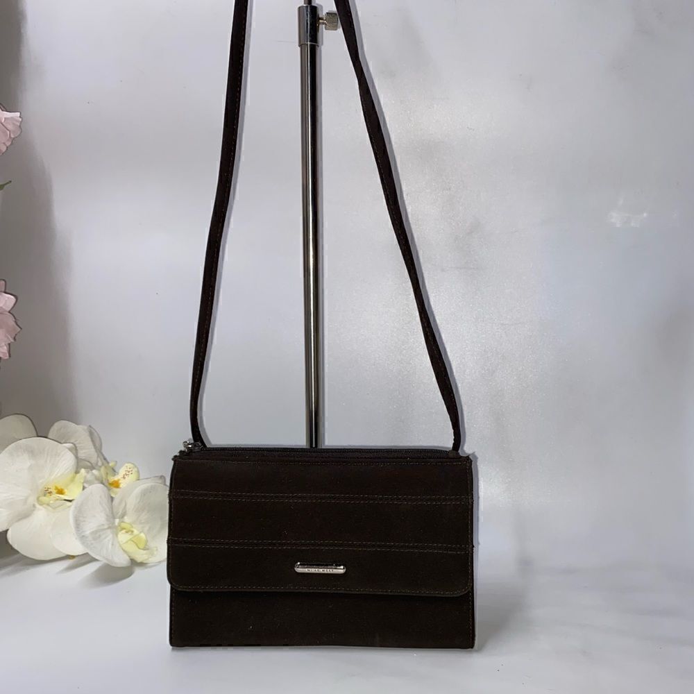 Nine West Nylon Organizer Crossbody Brown Small